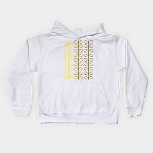 coloured geometric vines Kids Hoodie